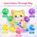 9 x Sean's Choice Color Sorting Toys for Toddlers, Roadtrip Travel Essenstial Fine Motor Autism Fidget Preschool Classroom Activities for Kids Easter Basket Stuffer (Cat)