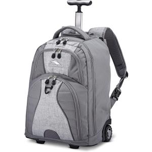 High Sierra Freewheel Wheeled Laptop Backpack, Silver Heather, One Size