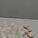 Stanbroil 24pcs Light Weight Ceramic Fiber Pebble Stones for Indoor, Gas Inserts, Ventless, Vent Free, Electric, Outdoor Fireplaces and Fire Pits - Beige