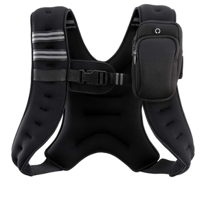 ZELUS Weighted Vest, 20LB Weight Vest with Reflective Stripe for Workout, Strength Training, Running, Fitness, Muscle Building, Weight Loss, Weightlifting