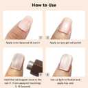 SIUSIO 3 In 1 Nail Magnet, Multifunctional Cat Eye Magnet For Gel Polish Magnet Stick Nail Art DIY Tools Design Walnut-Wood