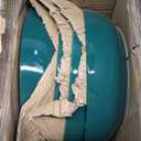 KooK Pasta Bowl, Salad Bowls, Soup, Serving Bowls, Ceramic, Large Capacity, Microwave & Dishwasher Safe, Set of 4, 40 Oz,(Hunter Green)