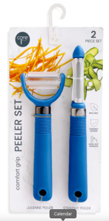 Culinary Elements Digital Meat Thermometer & Core Home Coarse Grater & Core Home Comfort Grip Peeler