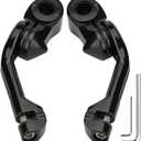 1-1/4" Long Angled Highway Peg Mount Kit for Harley Touring Road King Street Glide Road Glide Electra Glide Softail Sportster Dyna, Motorcycle Highway Peg Mounts for 1.25" Engine Guards Black