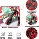 Tiamon Christmas Tablecloth Table Cover for Rectangle Table, 52 x 70 Inch Washable Red Buffalo Plaid Snowman Santa Claus Cover Decorations for Xmas Winter Holiday Party Supplies