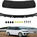 Glossy Black Front Bumper Skid Plate Cover Black Compatible with 2018-2022 Range Sport LR109870