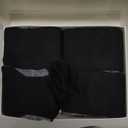 Bulinlulu Extra Width Socks for Swollen Feet-4 Pairs Hospital Grip Socks,Bariatric Socks,Diabetic Socks for Women Men 13-15 (One Size, Dark Navy)