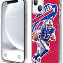 Compatible for iPhone 15 Case, Design Everyday Soft-Grip TPU Phone Clear Case(Buffalo-Allen-2)