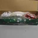 2ft Mini Tabletop Christmas Tree, Artificial Small Christmas Tree with Battery Operated Lights, Ornaments and Storage Bag, Mini Xmas Tree for Christmas Home Decorations