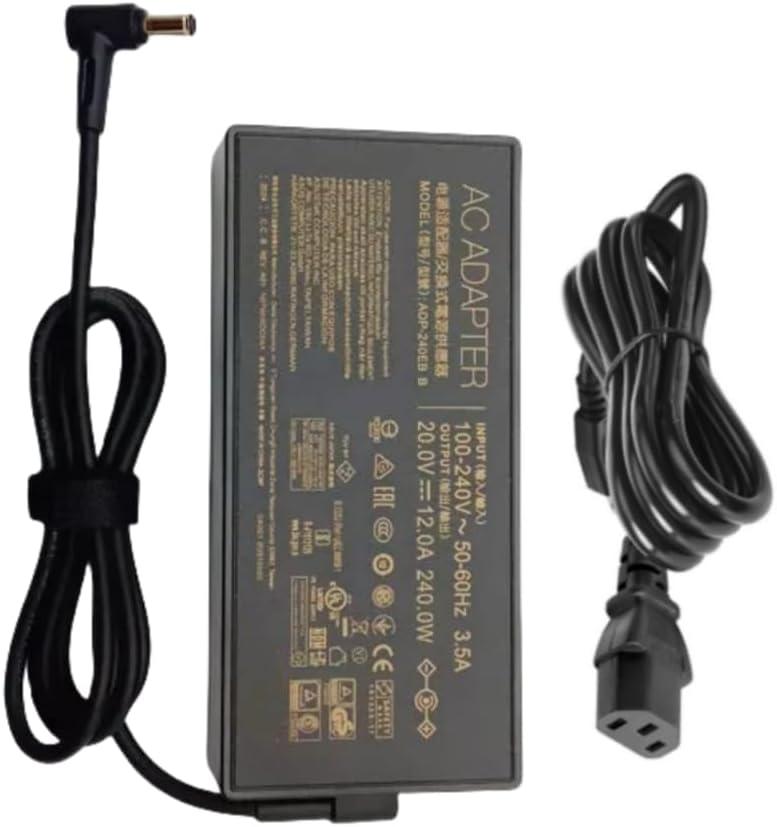 240W ADP-240EB B AC Charger for Asus Zephyrus S G14 G15 G16 S15 S17 M16 Zephyrus Duo 15 16 GX550 GX650RM ROG Strix G15 G16 G17 Scar 15 17 TUF Gaming F15 A15 F17 A17 ProArt Studiobook Pro Laptop