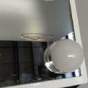 FENCHILIN Lighted Makeup Mirror Hollywood Mirror Vanity Makeup Mirror with Light Smart Touch Control 3Colors Dimmable Light Detachable 10X Magnification 360Rotation(White)
