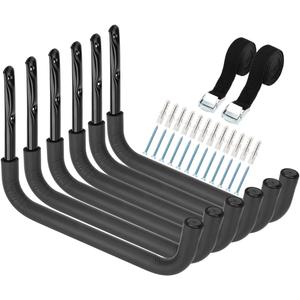 Kayak Storage Racks, Heavy Duty Garage Storage SUP Hooks, Wall Mount Surfboards Hanger