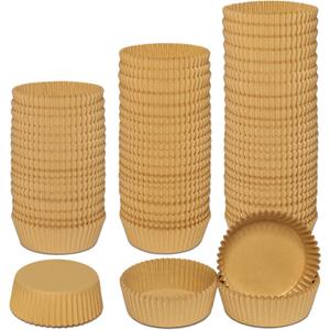 Extra Jumbo Cupcake Liners 200 Pcs, 3.54 Inch Parchment Muffin Liners for Baking, Muffin Papers Baking Cups (Brown)