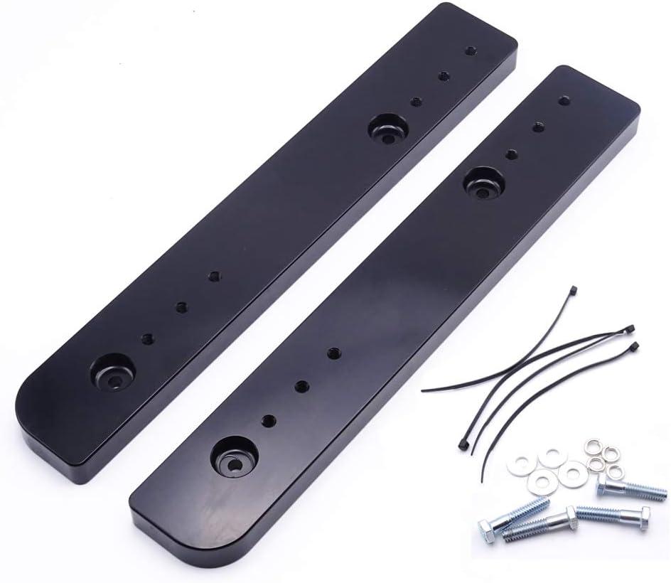 Adjustable 1"-3" Relocator Kit Mount Extend Plate Trunk Luggage Rack Compatible with Harley Touring Road King Street Glide Trikes Tri Glide 2014-UP
