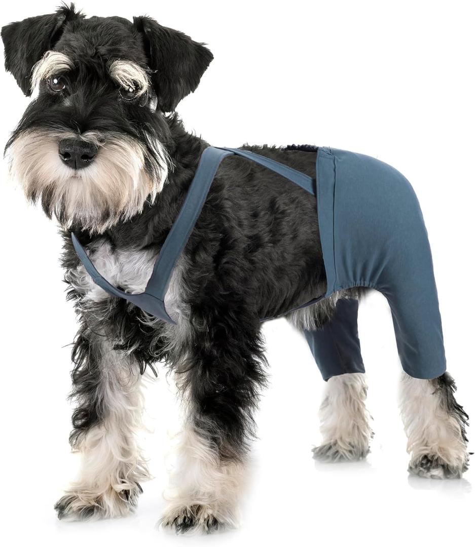 Dog Hind Leg Recovery Sleeve for ACL TPLO After Surgery, Cotton Dog Recovery Pants Prevent Wounds Licking (Navy Blue,X-Large) (XL(Reference Weight 13-22 lbs))