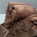 Smoofy Fluffy 90x90inch Comforter , Faux Fur Comforter, Luxury Fuzzy Bedding  Soft Shaggy Bed for All Season,