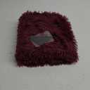 2x3 Rug - Non-Slip for Living Room - Height Pile 1.4" Plush Rug - Fluffy Throw Rugs Carpet for Bedroom - Burgundy