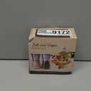 Salt and Pepper Grinder Set  Manual Salt Grinder and Pepper Mill for Black Pepper, Sea Salt  Refillable, Easy-to-Use Salt & Pepper Mill Set