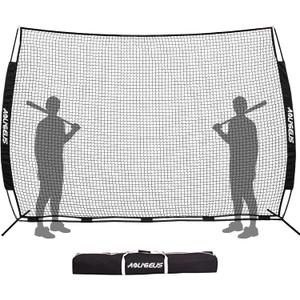 Sports Barrier Net,Sports Net,Barricade Backstop Net,Perfect for Baseball,Softball,Soccer, Basketball,Lacrosse, 12x9ft