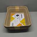 Disposable Litter Boxes (Brown, Large 4-Pack)