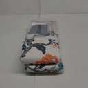 DriftAway Ada Floral Thermal Insulated Double Layer Room Darkening Blackout Curtains Botanical Leaf Flower Printed Patterned Drapes Lined Set of 2 Panels Each 52 Inch by 84 Inch Ivory Orange Teal