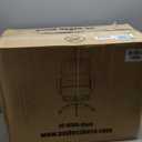 BestOffice Drafting Chair Tall Office Chair Adjustable Swivel Rolling Mesh Height with Lumbar Support Arms Footrest Mid Back for Adults Standing Desk Drafting Stool(Black)