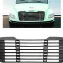 KUAFU Front Grille Compatible with 2002-2022 Freightliner M2 100 106 112 A1714787001, A1714104001 Bumper Upper Radiator Hood Mounted Grill Without Bug Screen Painted Black