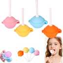 3 x Silicone Lollipop Ice Cream Maker MoldsIce Pop Molds Popsicle Maker Colorful Diy Popsicle Maker For Summer Parties, Creative Sphere Popsicle Mold For Home (4pcs)