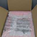 Laveshop Dish Drying Rack - Expandable Rack, Large Capacity Dish Drainer for Kitchen Counter, Rust-Proof with Utensil Holder, Pink