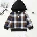 NZRVAWS Toddler Baby Boy Clothes 6 12 18 24 Months Long Sleeve Hoodie Sweatshirt Fall Winter 2-8T Little Boy Outfits
