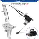 Obaee Window Regulator with Motor Front Right Passenger Side, OE 741-638