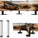 ZGRG Bezel Free Kit for 24"-32" monitor; Triple monitor Bezel Free Kit; ultrawide monitor kit (Set of 2)