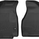 Husky Liners Weatherbeater Floor Mats | Fits 2017 - 2025 Chrysler Pacifica, Touring & Touring L; 2020 - 2025 Chrysler Voyager | Front Row, 2-pc Black - 13011