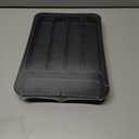 Aujen Silverware Organizer - Expandable Kitchen Drawer Organizer, Adjustable Utensil Organizer, Cutlery Tray for Forks, Knives, Multipurpose Kitchen Organizers and Storage Solution, Black, Medium