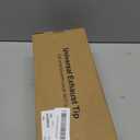 LCGP 2.5 Inch Inlet Exhaust Tip, 2.5" x 4" x 9"Black Exhaust Tailpipe Tip for Truck With Bolt On Design