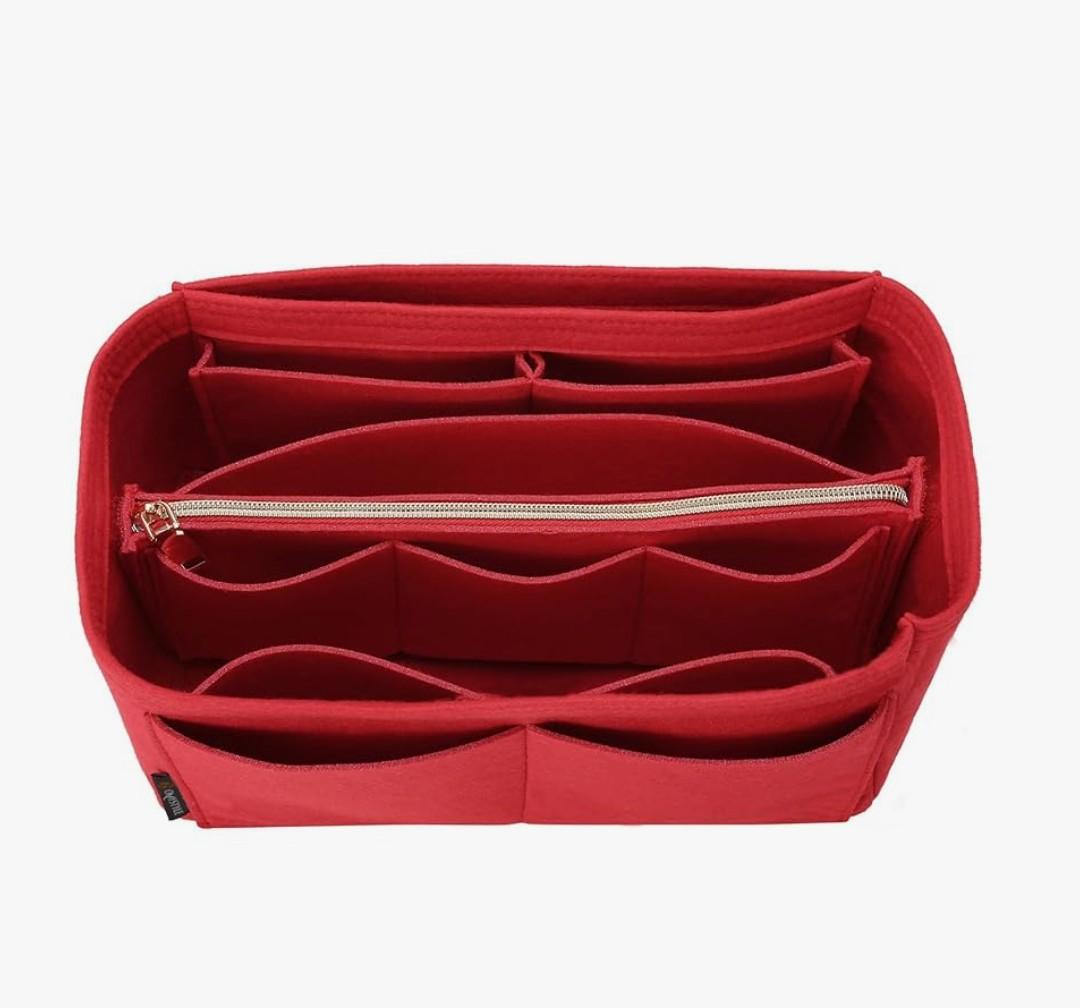 OMYSTYLE Purse Organizer Insert, Felt Tote Bag Organizer Insert with 5 Sizes, Handbag Dividers for Inside Purse, Compatible with Longchamp, Neverful, Speedy and More, Large