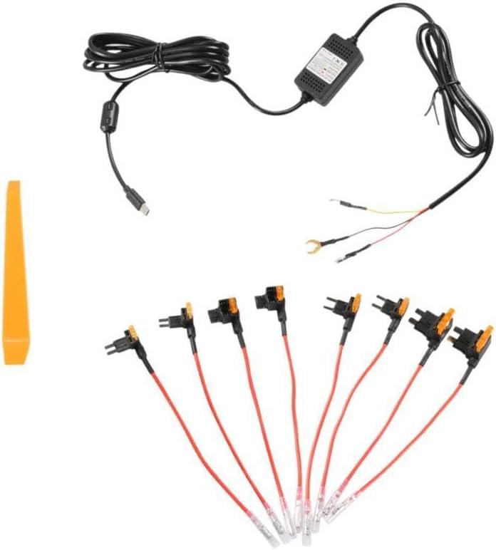 Dash Cam Hardwire Kit, Stable Power Supply, Parking Mode Type C Driving Recorder Step Down Cable, Vehicle Spare Parts, Style B (Style B)