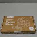 Fisher-Price Wood Montessori Toy Stacking Shapes, American Montessori Society Seal of Excellence, 16-Piece Wooden Learning Activity & Expert Play Tips for Kids Ages 2+ Years