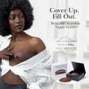 Nipple Covers - Seamless and Sheer Adhesive Silicone Nipple Pasties for Women Reusable, Sticky Breast Petals