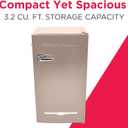 Frigidaire Retro Compact Fridge with Chiller, 3.2 cu ft Countertop Fridge with Built-In Bottle Opener, Compact Refrigerator for Office, Bedroom, Dorm Room or Cabin - 16.5" D x 19" W x 31" H (Coral)