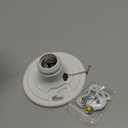 4 Pcs Keyless E26 Lamp Holder with Pull Chain - Medium Base 660w Ceiling Mount Socket White Light Fixture for LED & Incandescent Bulbs (Phenolic Resin)