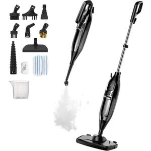 Steam Mop, 12-in-1 Powerful Handheld Steam Cleaner Detachable Steam Mops for Floor Cleaning, 565ML Removable Tank, 23FT Power Cable, MultiPurpose Steamer for Hardwood, Tile, Grout, Furniture, Henna