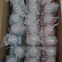 Domensi 24 Pcs 100ml /3.4 oz Pump Bottle Mini Travel Bottles Small Dispenser Containers Plastic Pump Lotion Dispenser Empty Square Travel Size Containers Toiletries (Multicolor)