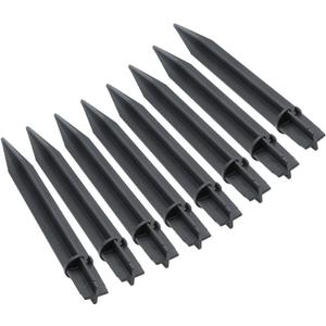 8PCS Torch Stake 8.26 Inch Pathway Light Stake Plastic Path Light Replacement ABS Plastic Stake Solar Stake for Garden, Pathway Lamps(Head Mounting Dia 0.82 Inch)