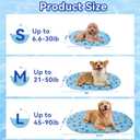 Dog Cooling Mat, Patented Gel Cooling Dog Bed, Non-Slip Waterproof Gel Cooling Pad for Small Dogs, Pet Cooling Mat for Indoors Outdoors, Crate Kennel Car Travel 16"x23.6"