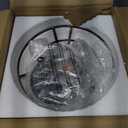 YYJLX Crystal Chandelier, Modern Semi Flush Mount Small Ceiling Light Oil Rubbed Bronze, Mini E26 Ceiling Lamp for Hallway Bedroom Bathroom Closet