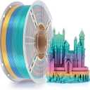 Kingroon Rainbow Filament 3D Printer Filament Color Changing 1kg Dimensional Accuracy 0.03mm,Gradually Random Quickly,Fit Most 3D Printers