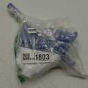 Small Broom - Indoor or Outdoor Portable Broom with Adjustable Handle, Cleaning Little Helper for Housekeeping, Office, Working Desk, and Pet Nest (White&Blue)