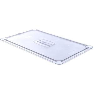 Carlisle FoodService Products StorPlus Handled Lid for Food Pan, Cover for Food Storage Containers, 20.75" x 12.88", 6 Count, Clear
