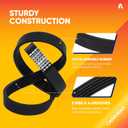 Canamax W10006384 Washer Drive Belt - Compatible with Whirlpool Kenmore Washers - Replaces W10006384 AP6014712 PS11747978 WPW10006384 - Pack of 2